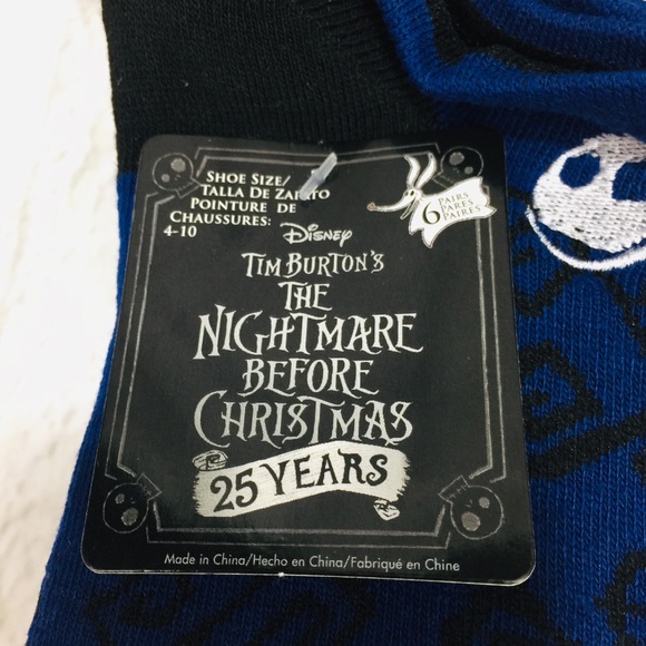 The Nightmare Before Christmas 25 Years Socks 6 PR - Picture 3 of 5